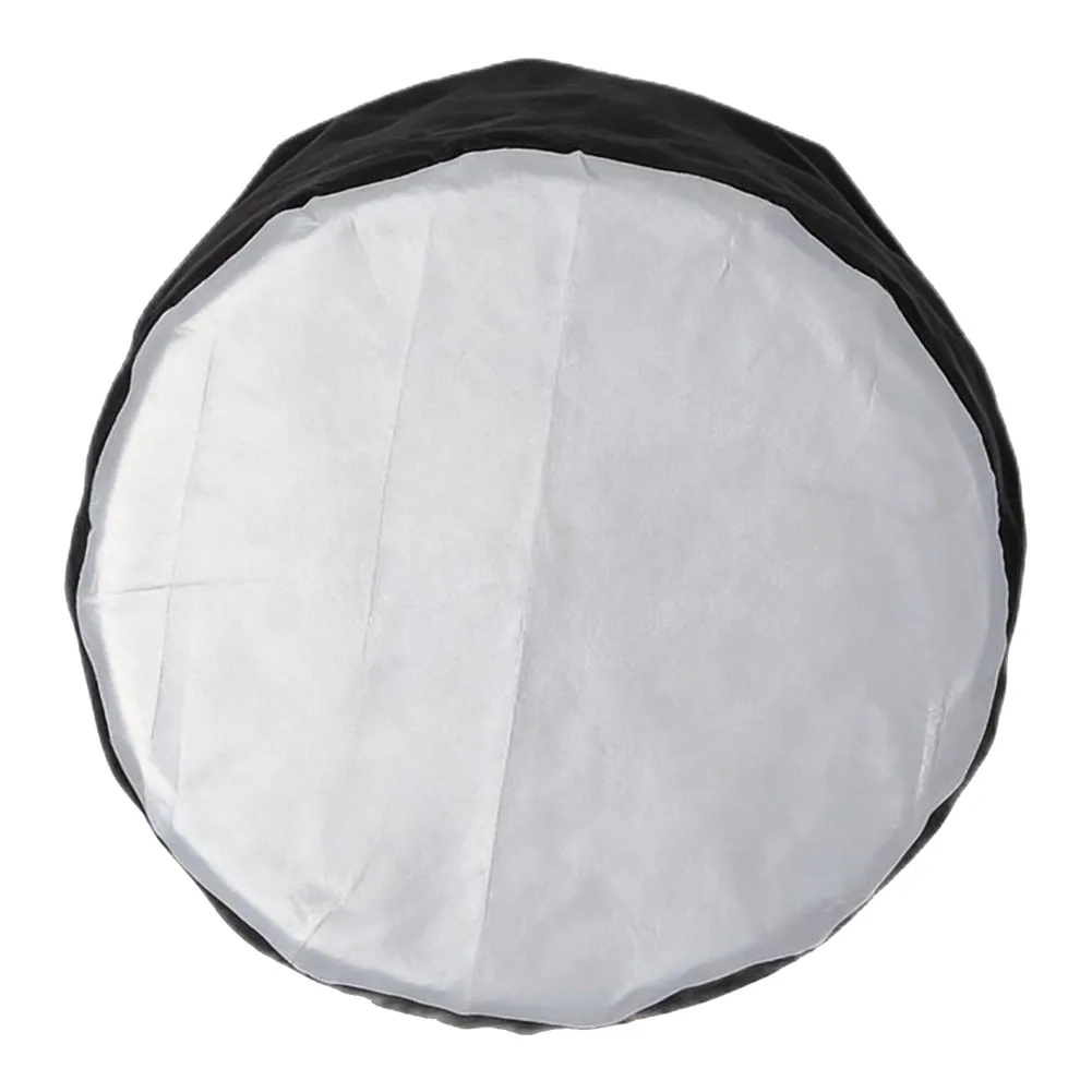 210D Oxford Fabric Tire Cover Dual Layer UV Rain Dust Protection Elastic Drawstring Fit for SUV for Road Vehicles