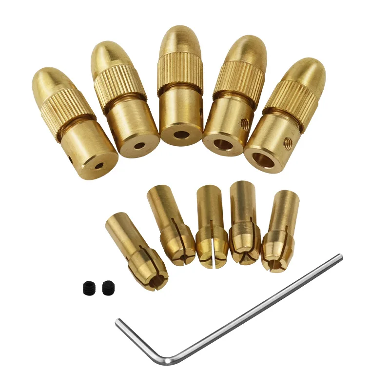 7 sztuk 0.5-3mm uchwyt wiertarski Collets zestaw Quick Chuck dla mini narzędzia — zdjęcie 2