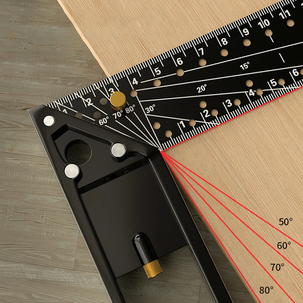 Wielofunkcyjna linijka kątowa 90 stopni linijka kątowa do ustawiania kąta ustawienia klasy przemysłowej do obróbki drewna