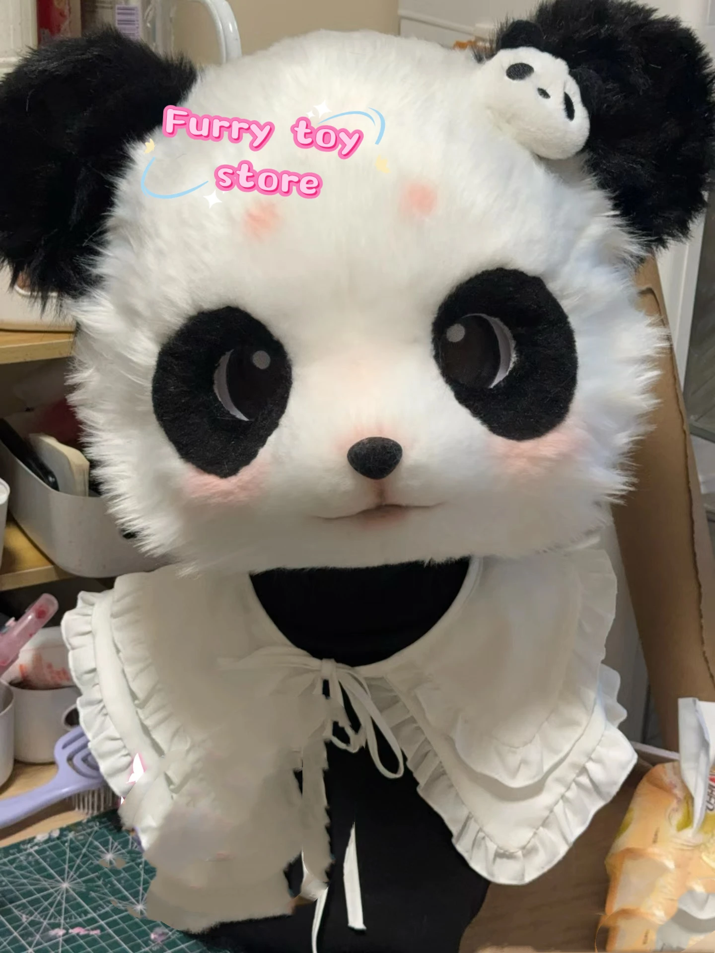 Fursuit Headsets Cute Furry Head Cosplay Dog Wolf Head Costumes Customized Fursona Comiket Furries Doll Kig Series Kawaii Animal