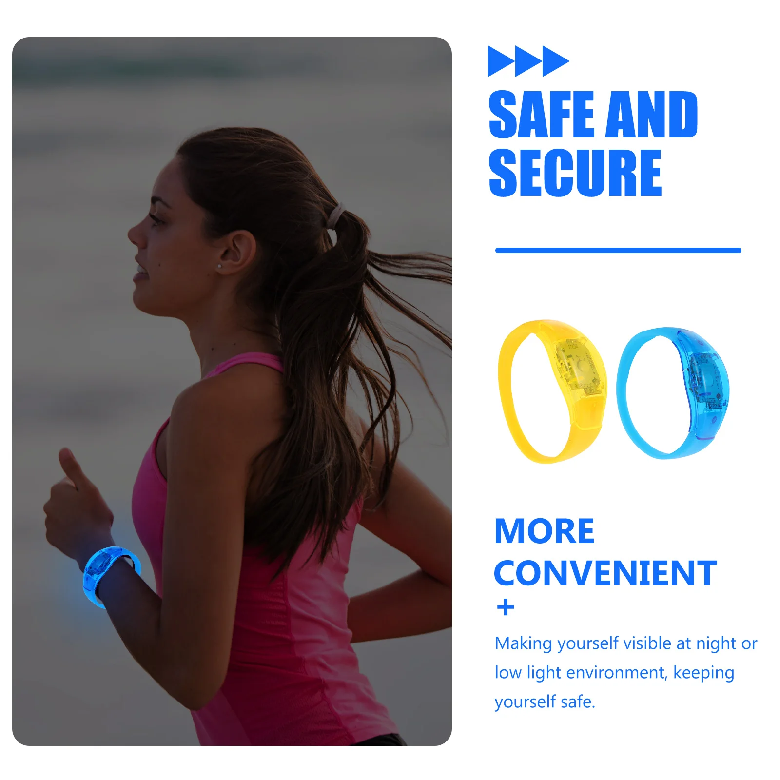 2 قطعة سوار مضيئة توهج لوازم الحفلات أساور للأطفال مع أضواء أساور معصم للأطفال #3