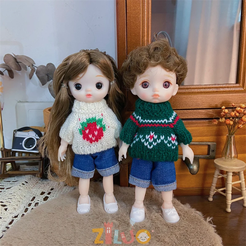1/8 boneca roupas para 15cm-17cm bjd boneca terno para meninos meninas brinquedos boneca vestir-se terno boneca acessรณrios roupas bonito crianรงas