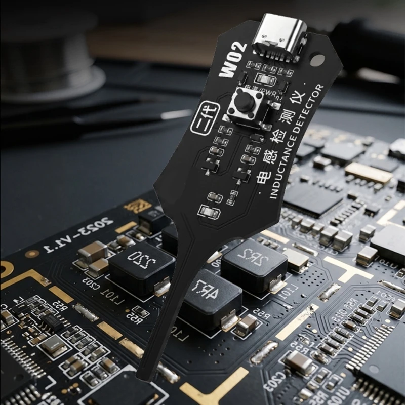  Service Tester for Phone Circuit Work, Board Fault Review Tool with Contact Tip and Light Guidance for Daily Users
