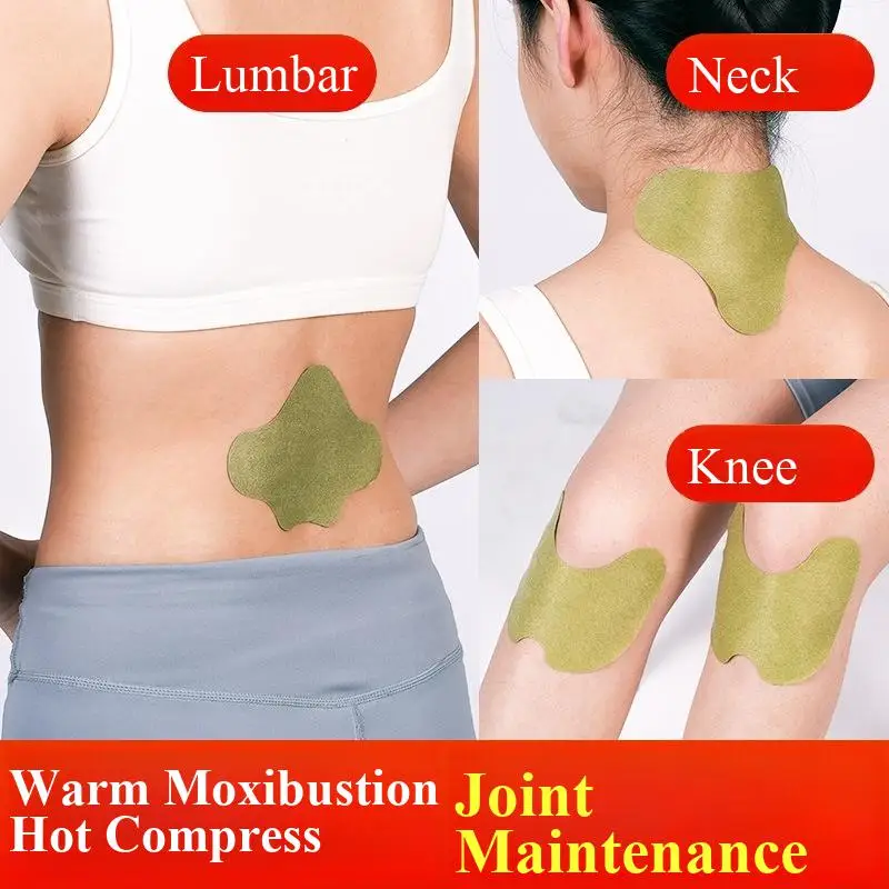 100pcs Wormwood Lumbar Patches Neck, Shoulder and Knee Patch, Heat Patch Yoga Lumbar Spine Protection