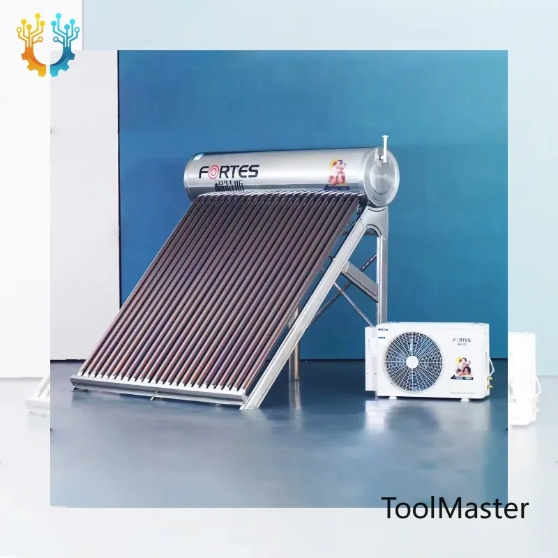 【2026】 Best Price Pressurized Evacuated Tube Hybrid Solar Water Heater System + Air Source Air To Water Heat Pump For Home