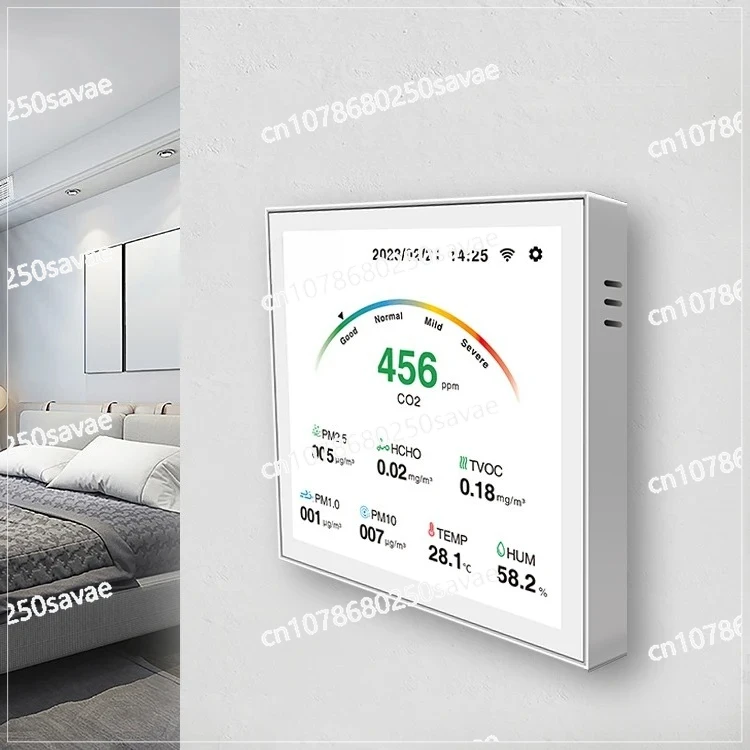 Smart Home Product and Device Temperature Humidity Sensor Wall Mounted Meter Air Quality Monitor Rs485 PM2.5 Detector