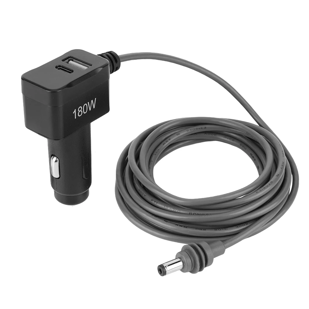 Para Starlink Mini 3 en 1 Cable cargador de encendedor de cigarrillos de coche con puerto USB tipo C Cable de alimentación CC 12V-24V adaptador de encendedor de cigarrillos