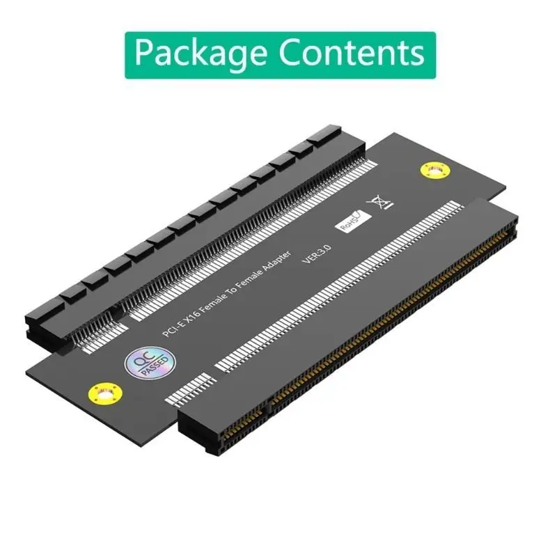 652F Reliable PCIExpress Female to Female Adapter High Speed 16X Converter for Smooth Data Transfer