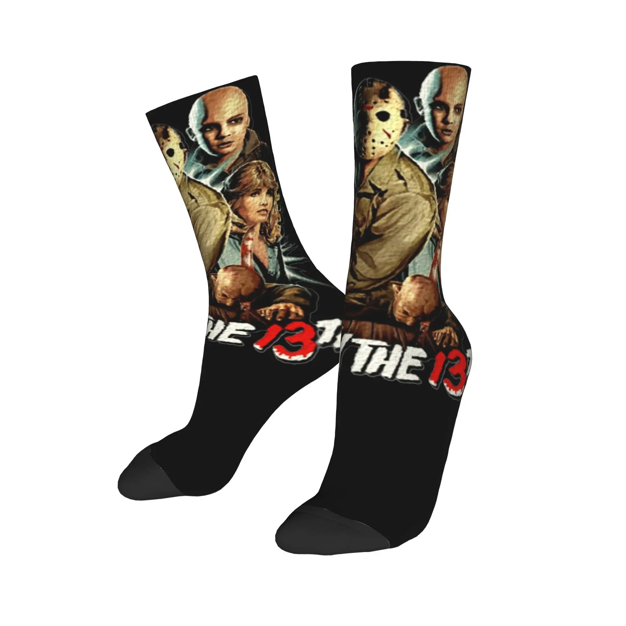 Men Women Jason Voorhees Friday 13th  Accessories Socks Horror Movie 2024 Cozy Socks Fashion For Sports Wear