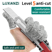 LUXIANZI 5/10pcs Anti-cut Finger Cots Level 5 Safety Cut Resistant Gloves For Wood Working Sculpture Finger Cover Protector Tool