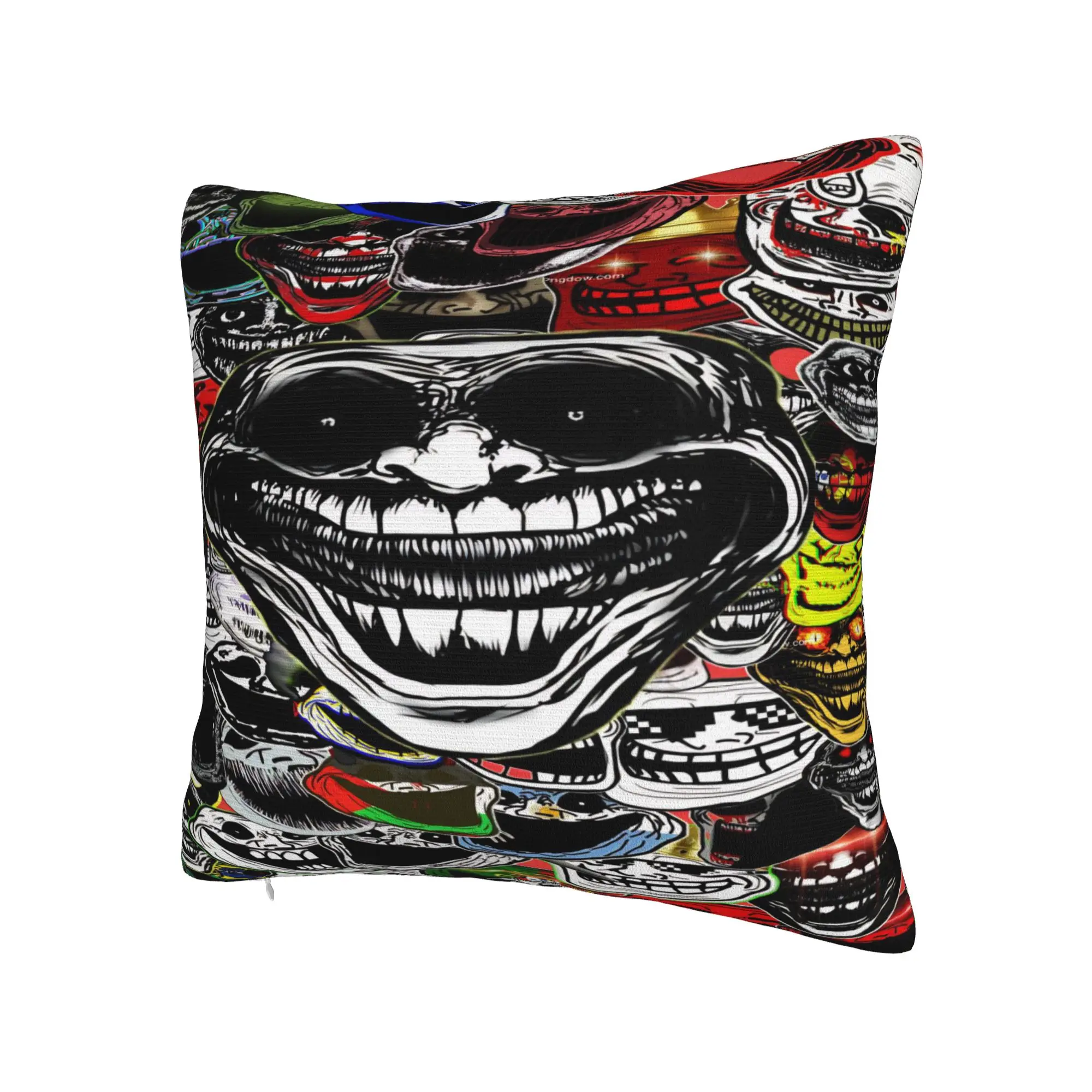New Style Sofa Funny Trollface  Decor Pillowcases Stuff  Pillow Cover Square Multi-Size