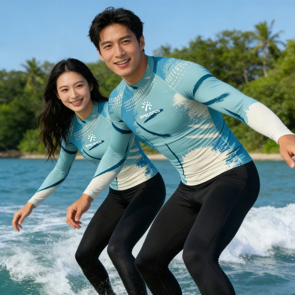 

Long Sleeve Men's and Women's Surfing Clothing Rash Guard Surf Clothes Beachwear Swim Shirt for Touring Water Sport Fishing