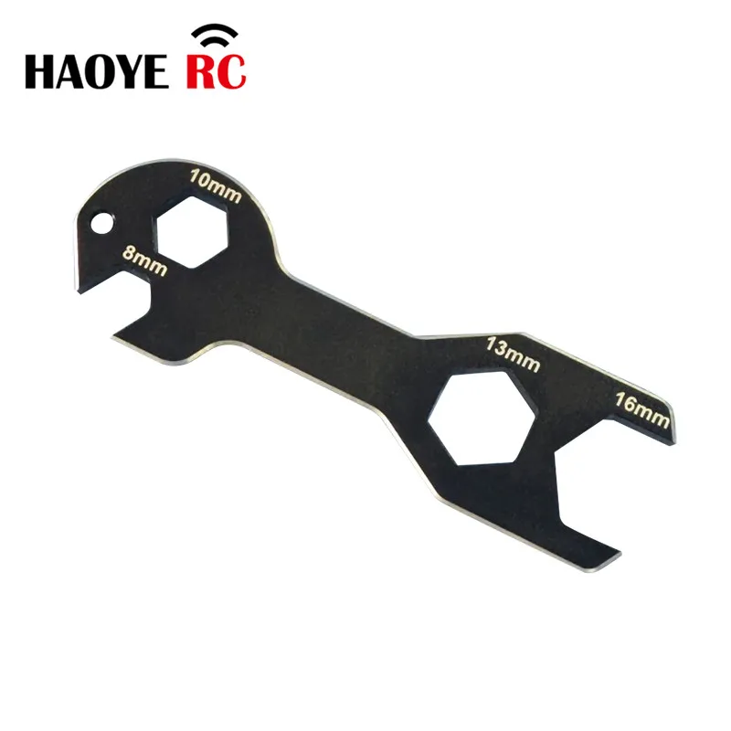 Haoye 1 Pc Aluminum Alloy RC Car HSP High Quality 4 In 1 Spanner Hex Nut Wrench Tool 8mm 10mm 13mm 16mm Tool Vehicle RC Car Part