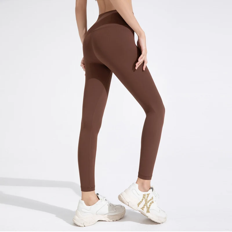 High Quality Sport Leggings For Women High Waist Yoga Leggings Soft Breathable Sports Tights Leggings Fitness Gym Yoga Pants