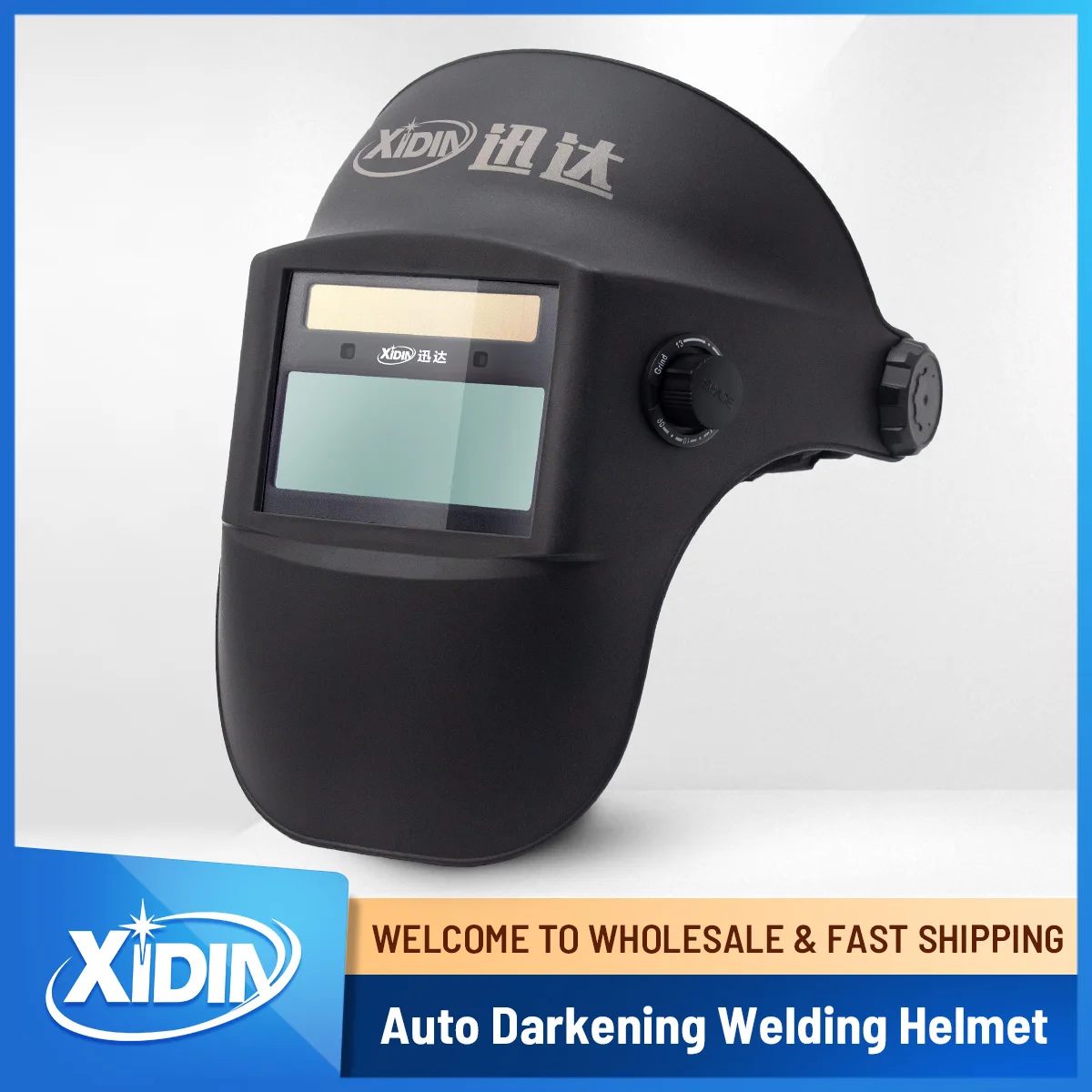 

Welding Helmet Auto Darkening,Welding Hood Solar Powered 96*39mm,Mask With 2 Arc Sensors Wide Shade W4/9-13 for H2-510GPRO