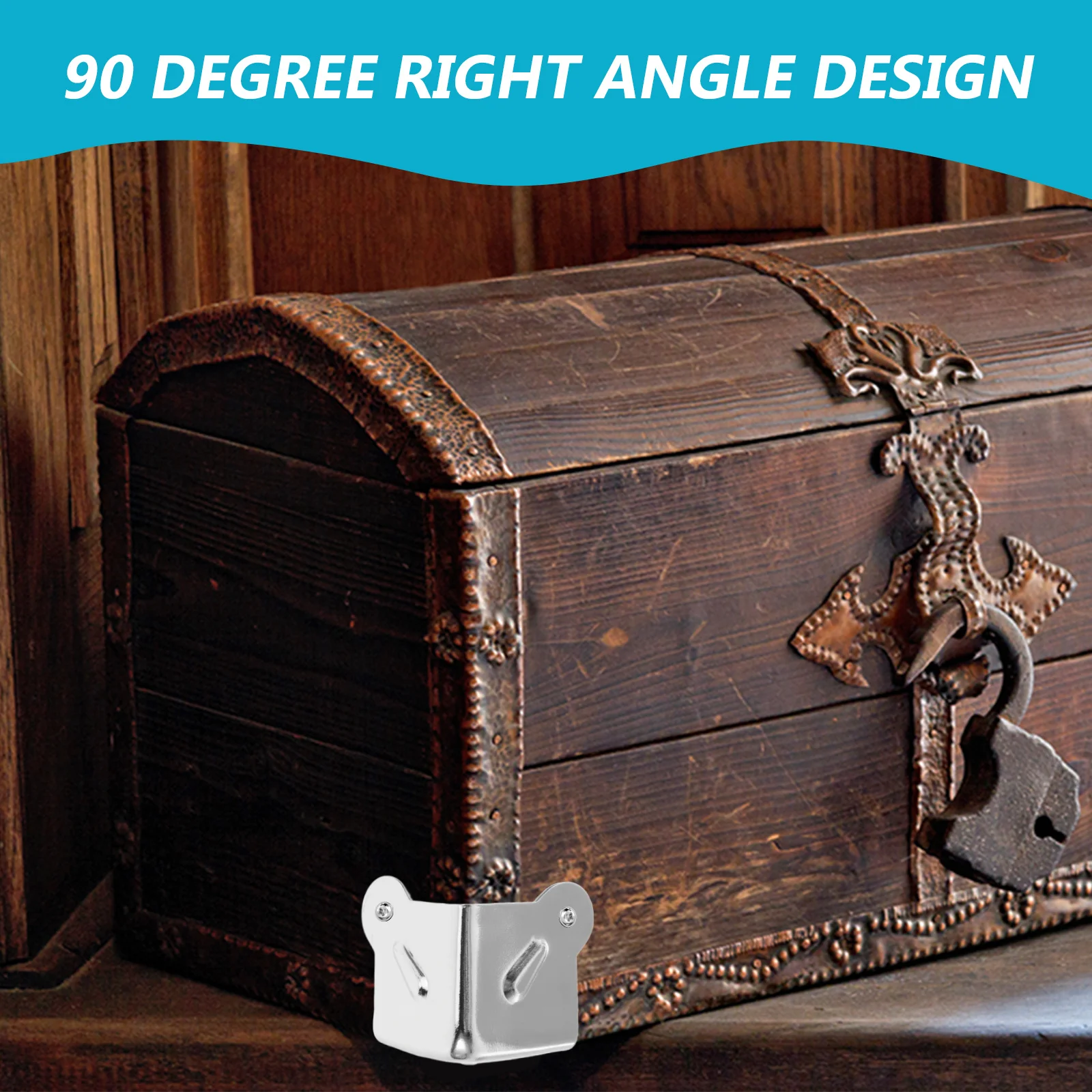 12 قطعة ملحقات الأجهزة المعدنية واقيات الزوايا 34 مللي متر حافة ثلاثية المحاور لصناديق الأدوات حالات الطيران خزائن مكبر الصوت #5