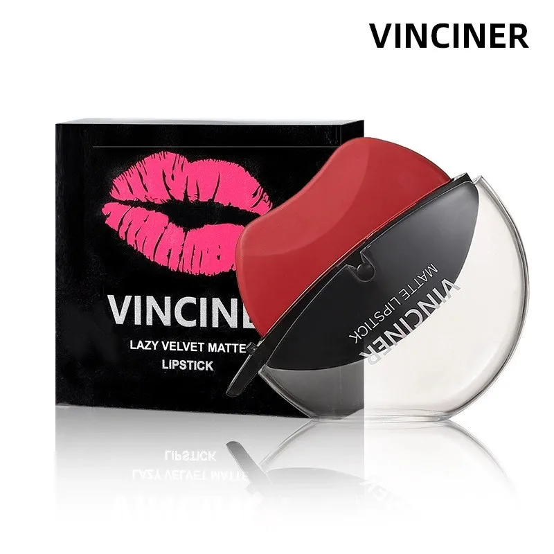 6-Color Lipstick, One-Sucking Lazy Lipstick, Long-Lasting and Not Easy to Fade, Matte Makeup Effect, Non-Irritating Matte Lipsti