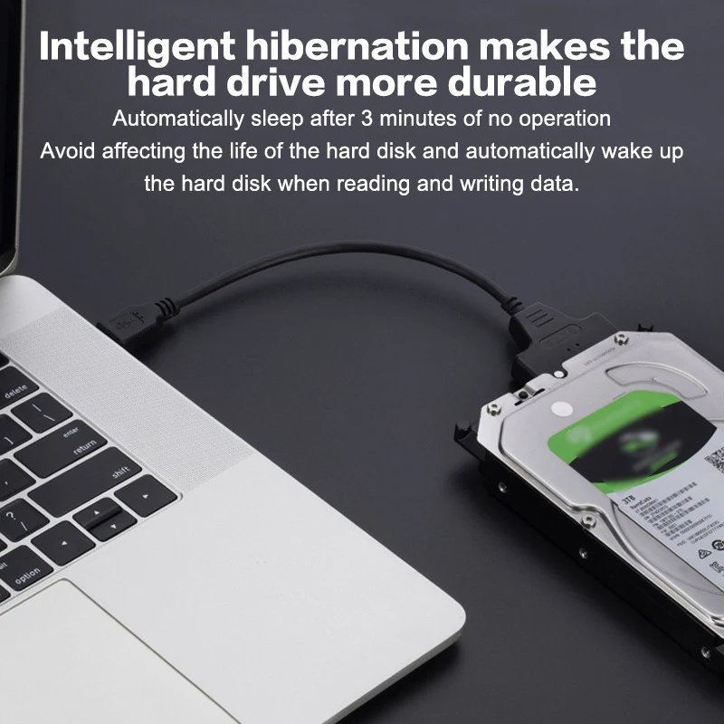 SATA To USB 3.0/Type-C/2 In 1 USB3.0 Type-C Cable Up To 6 Gbps For 2.5 Inch External HDD SSD Hard Drive SATA 3 22 Pin Adapter