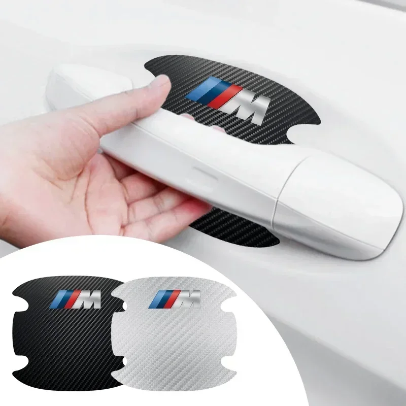 

4pcs Car Door Bowl Handle Stickers Protection Decals For BMW M G30 G32 G01 G02 G05 G06 G07 G26 G23 G22 F40 F20 G08 G16 M3