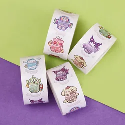 Cartoon Kurome Tape Stickers Seal Stickers Labels Cartoon Toys Gifts Girls Students Stationery Decorative Roll Stickers