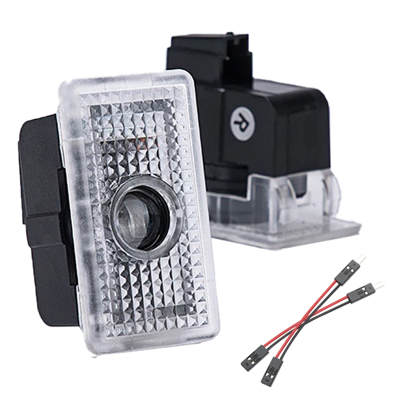 2 قطعة باب السيارة ترحيب ضوء LED HD العارض مصباح الظل أضواء الديكور ل تسلا نموذج Y نموذج 3 نموذج S نموذج X اكسسوارات #4