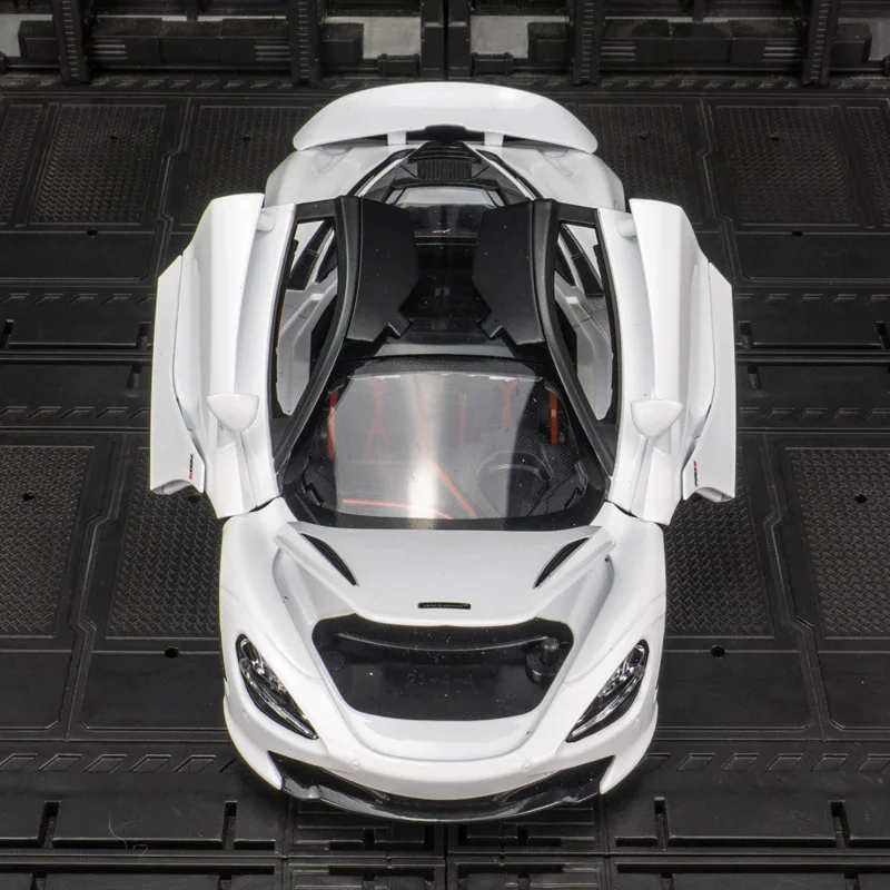 ماكلارين 720S نموذج سيارة رياضية من سبيكة العنكبوت ، صوت دييكاست ، سباق فائق ، ذيل رفع ، هدايا بعجلة ساخنة ، 1:24