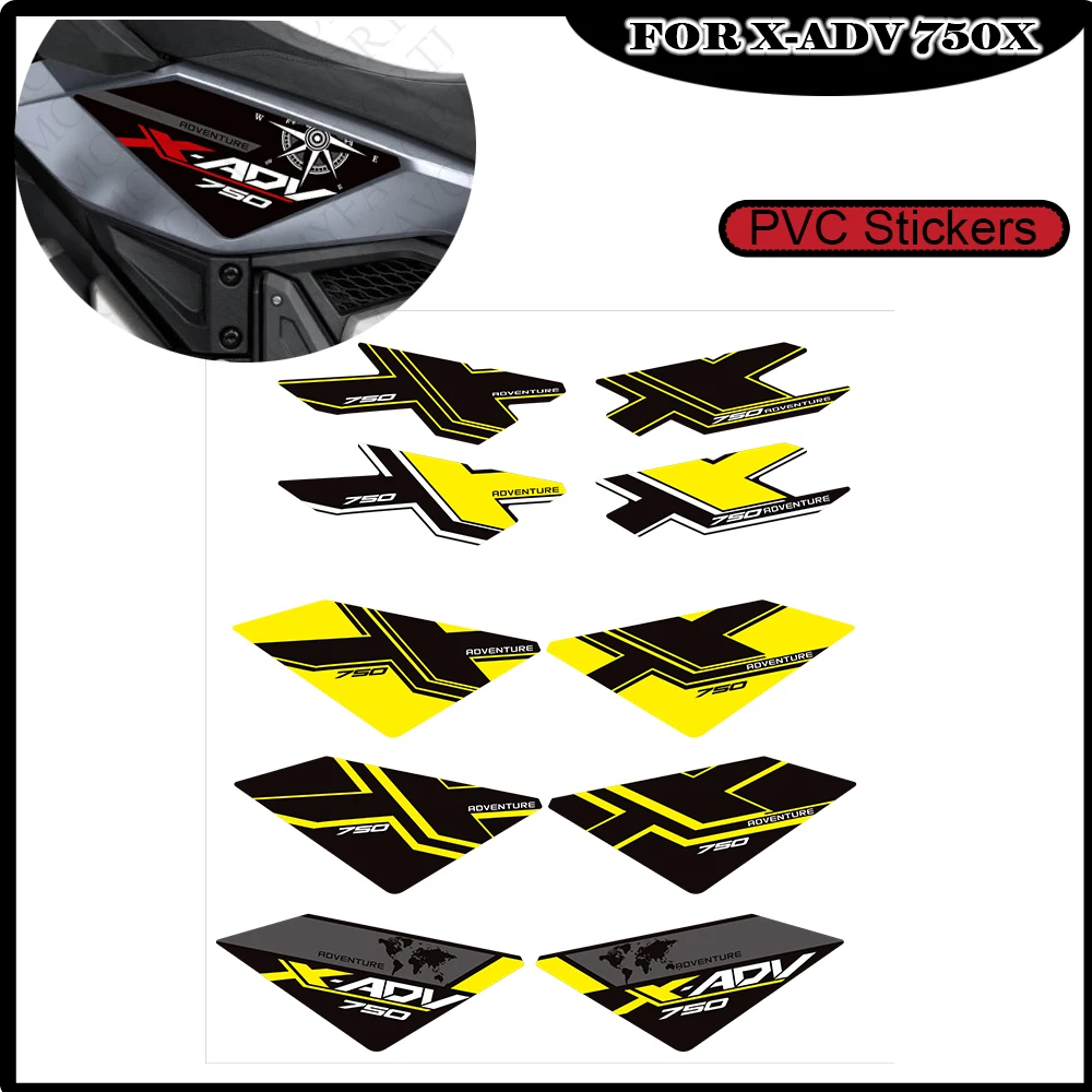 

Motorcycle For Honda X-ADV XADV X ADV 750 2021-2024 Tank Pad side panel Kit Knee Body Fender Shell Protector Stickers Decals