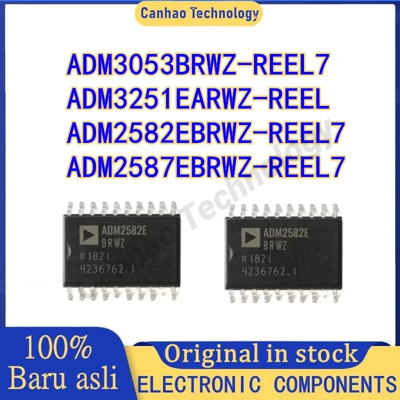 5PCS ADM2582EBRWZ-REEL7 ADM2587EBRWZ-REEL7 ADM3053BRWZ-REEL7 ADM3251EARWZ-REEL SOP-20 integrated circuit Electronic