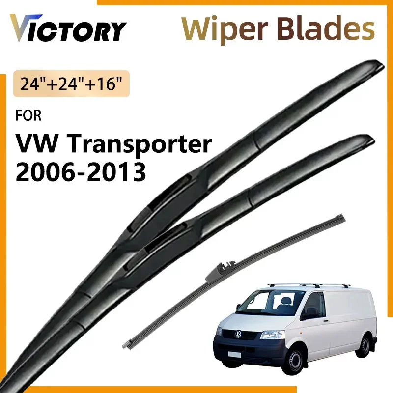 

3x Front Rear Wiper Blades For Volkswagen VW Transporter T5 Multivan 2006 - 2013 2011 2010 2008 2007 Windshield Windscreen Parts