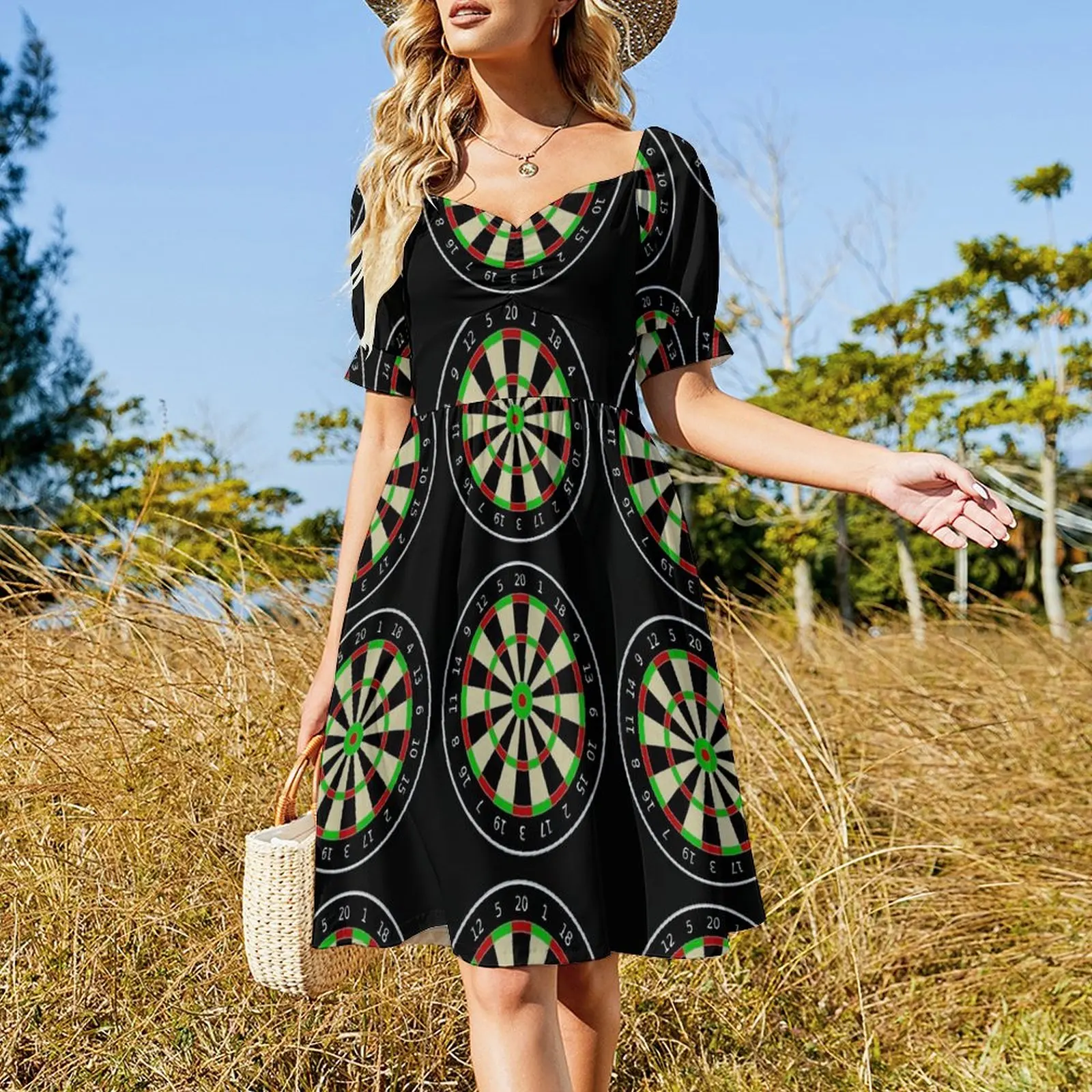 Dartboard Short Sleeved Dress dresses for woman luxury woman party dress dress korean style womens