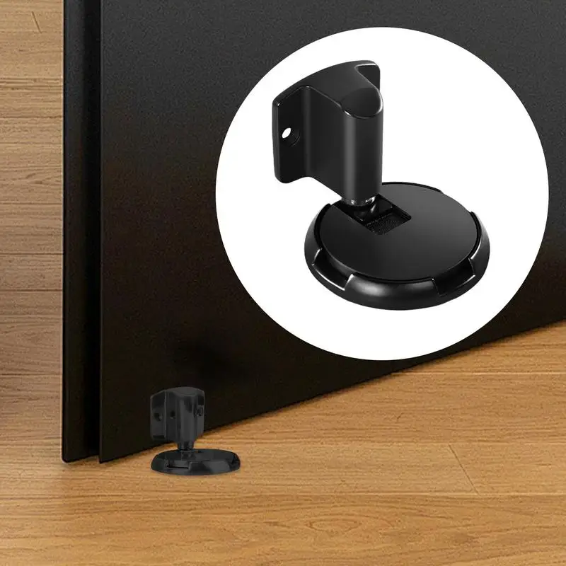 Floor Door Stopper No Drill Adjustable Door Bumper Windproof Architectural Hardware Silent Wall Protector For Living Room