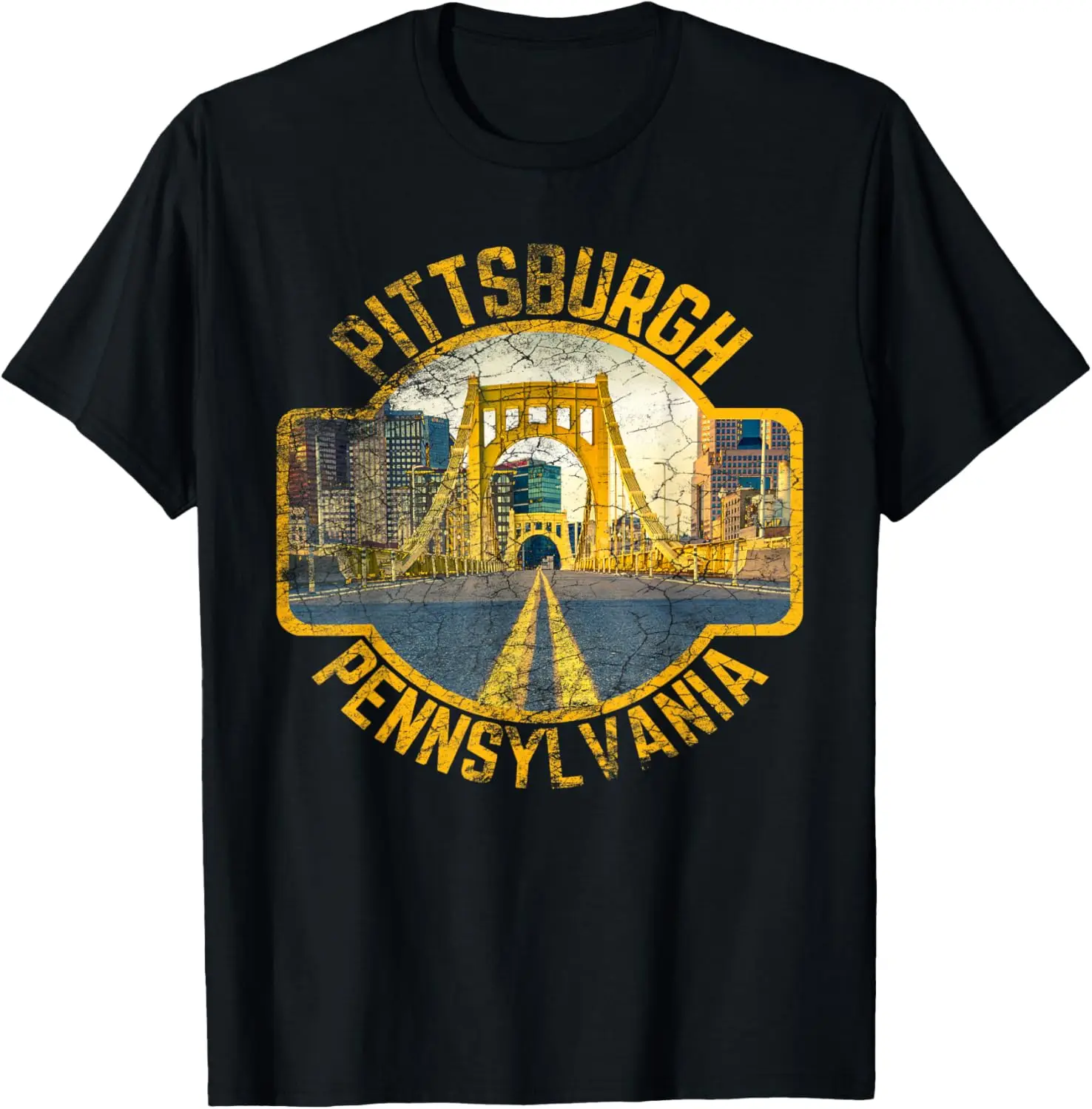 Pittsburgh Pennsylvania Steel City Skyline Photography 412 T-Shirt