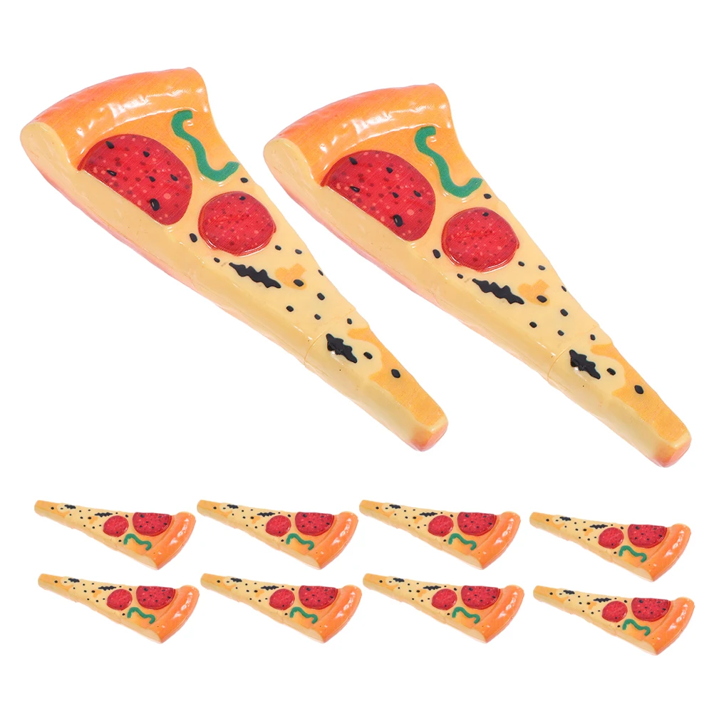 

10 шт. шариковая ручка с имитацией пиццы, реалистичная пищевая форма, новинка, чернила, канцелярские принадлежности для офиса