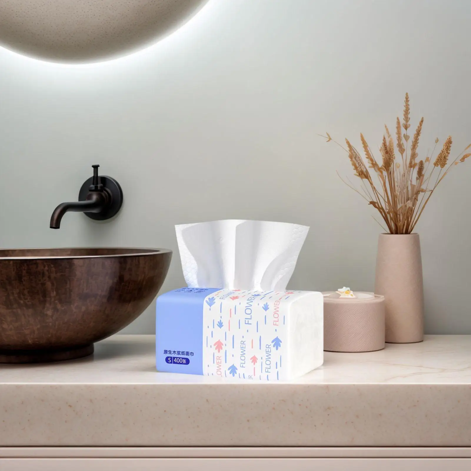 

Facial Tissues Bathroom Facial Tissue Thickened Paper Napkins For Kitchen Home Living Room Workplace Commercial Apartment