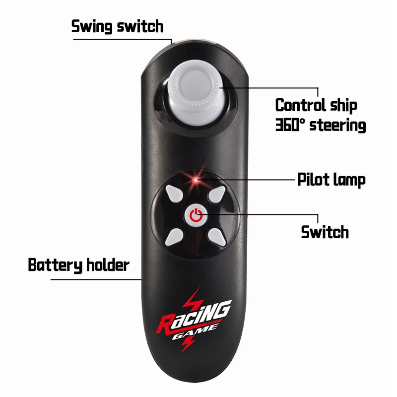 Barco de vela rc 2.4g, alta velocidade, caiaque, controle remoto, luzes led, multiplayer competitivo, crianças, brinquedos aquáticos ao ar livre, presente para meninos