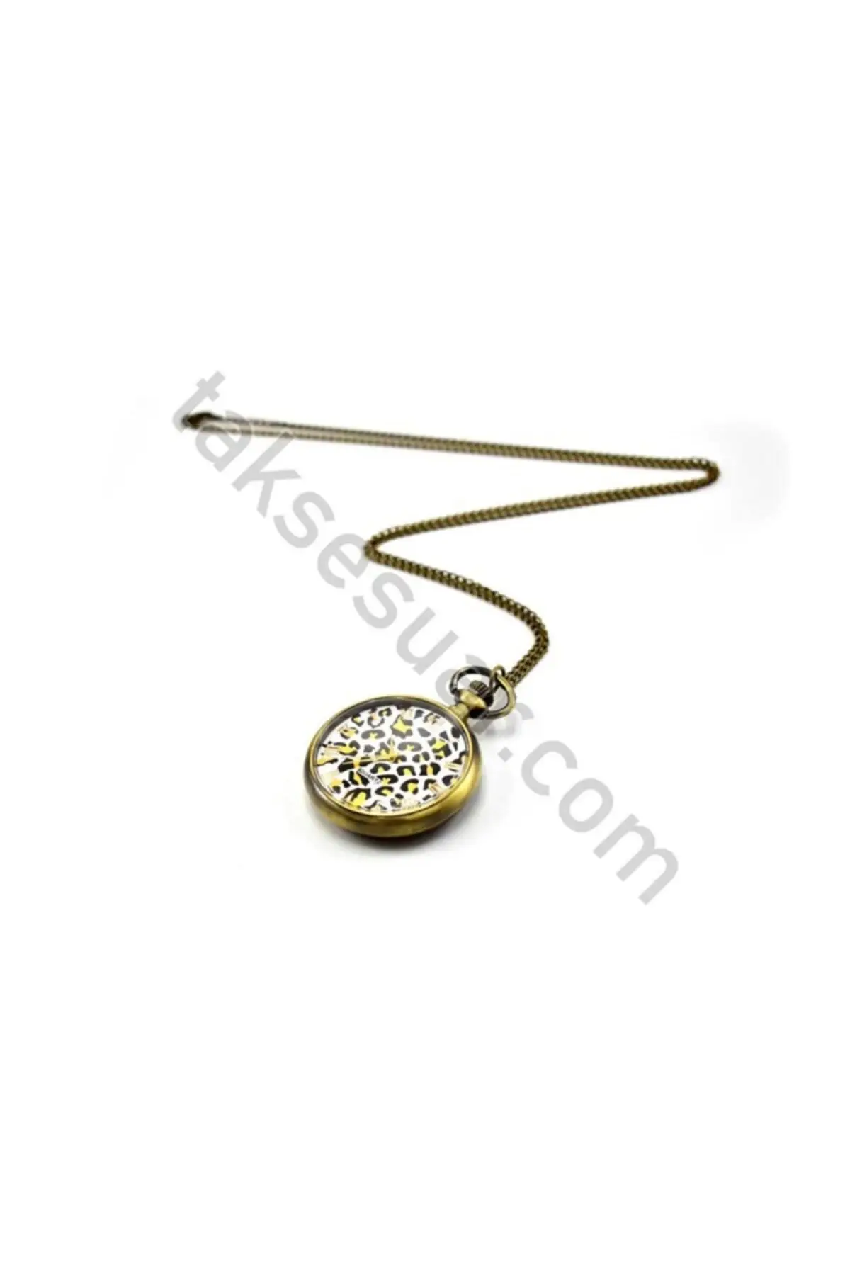 Uras Necklace Leopard Pattern Looking Köstekli Vintage Watch Men Women