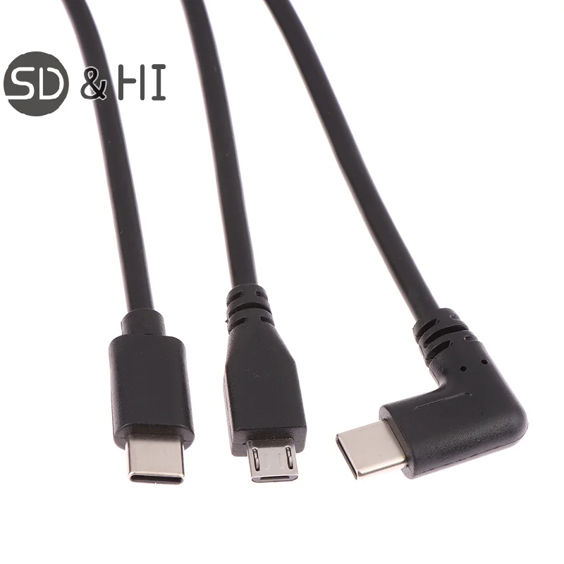 

Кабель-удлинитель с разъемами Micro-USB 3,1 и USB Type-c, 17 мм, 3,1 м