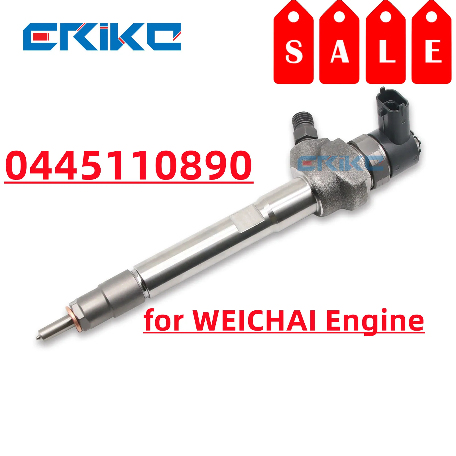 ERIKC NEW 0445110890 Diesel Fuel Injector Sprayer Nozzle 0445 110 890 fit for WEICHAI Engine Car Parts 0 445 110 890