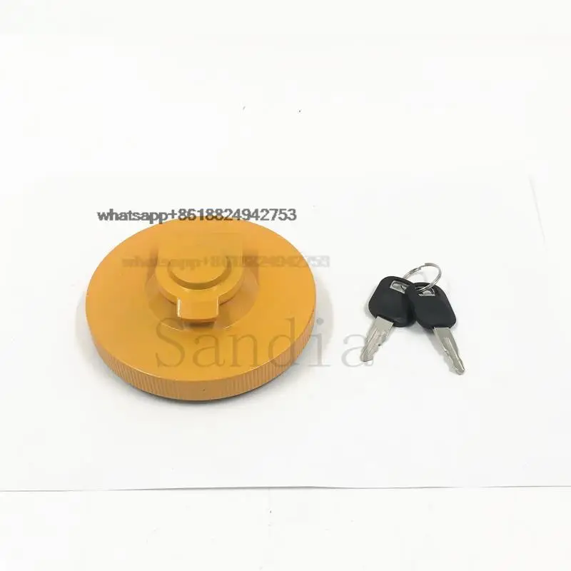 Excavator part Fuel tank cover for CAT Very Good quality Fuel Tank Cap with keys E200B 086-1781 096-3100 099-8548