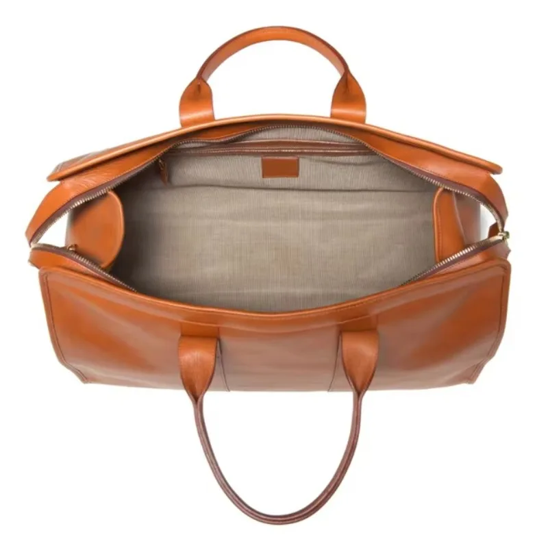 Best Selling High Quality Heavy Duty Leather Luxury Large Travel Sports Bag Custom Luggage Gym Weekend Tote Bag