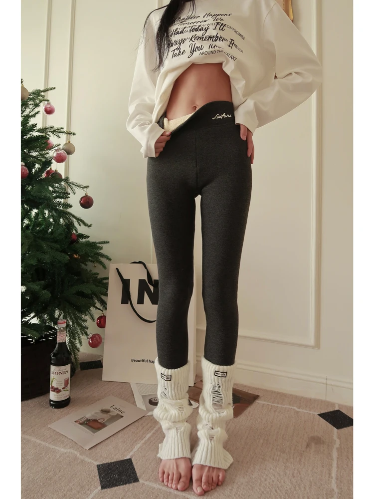 

Женские облегающие леггинсы на подкладке Fce Store Earth Store Уютные брюки с базовым слоем Осенне-зимние узкие джинсы Верхняя одежда Попка ...