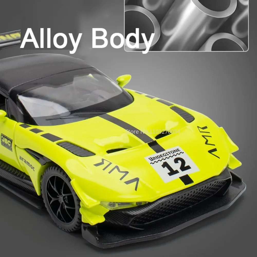 1/32 Vulcan Track Version Simulation Alloy Model Car Toy Die-Casting With Sound Light Racing Supercar Decoration Kid Toys Series