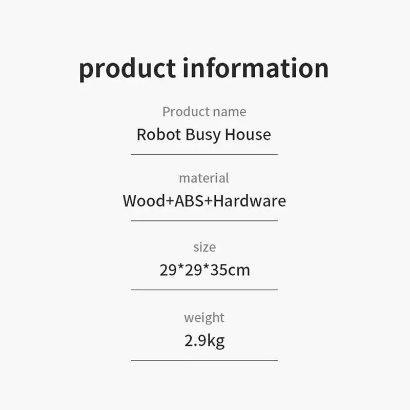 เด็กวัยหัดเดิน Busy House Sensory เกมของเล่นความแปลกใหม่การศึกษาการเรียนรู้ของเล่นสําหรับ 3 ปี Boys & Girls