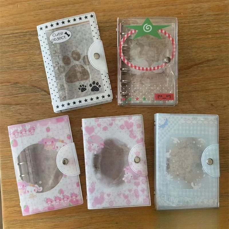 Cute Puppy PVC Photo Album for 3 Inch Idol Anime Card A7 Picture Storage Case Kpop Card Binder Colletion Book Photocard Holder