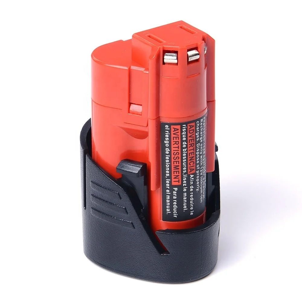 J102 Rechargeable 18 li ion Power Tool Battery Pack 12V 3000mAh Lithium-ion Battery Cordless Drill for milwaukees