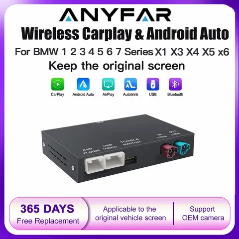 Wireless CarPlay For BMW NBT CIC System 1 2 3 4 5 6 7 Series X1 X3 X4 X5 X6 MINI F56 F15 F16 F25 F26 F48 F01 F10 F22 F20 F30 F32