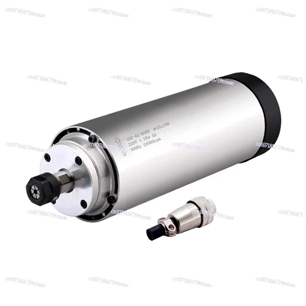 110V 220V 380V 65mm Spindle Kit 1.5kW Air-cooled Spindle 24000RPM ER11 Chuck Numerical Control Spindle Kit with VFD