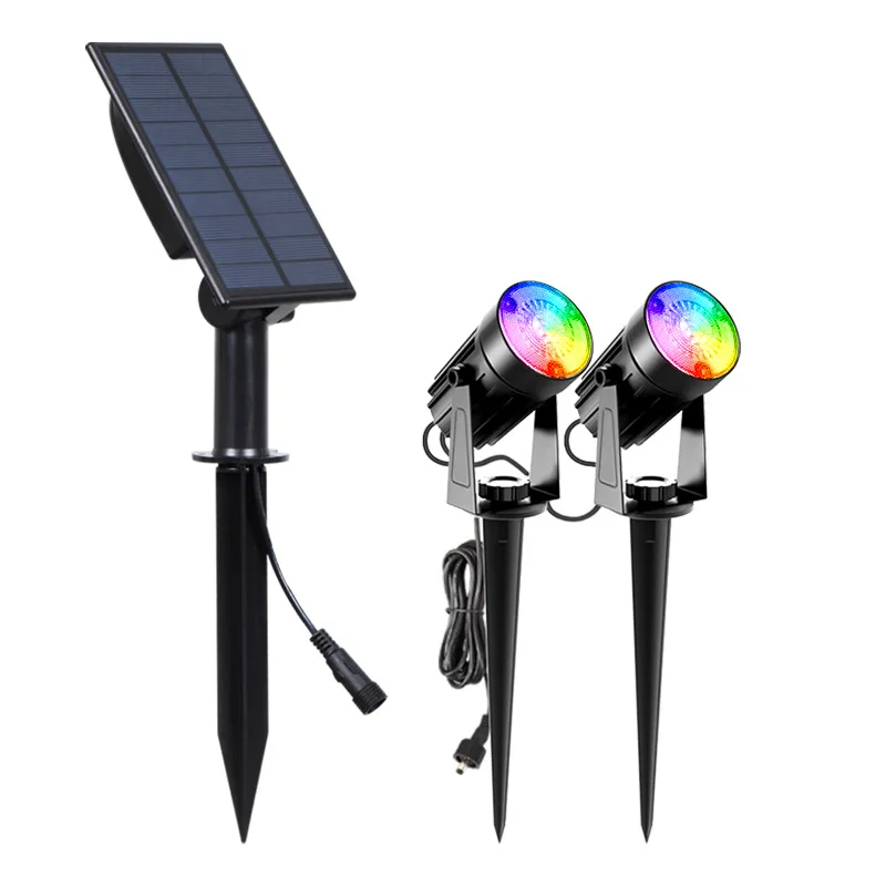 Solar Spotlights Outdoor LED Landscape Light Waterproof Solar Powered Wall Lights Auto ON/Off Garden, Yard, Pathway Lighting