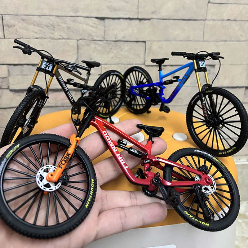 1:8 Model Alloy Bicycle Diecast Mini Finger Bikes Simulation Collection Gifts Toys for Boys 31A