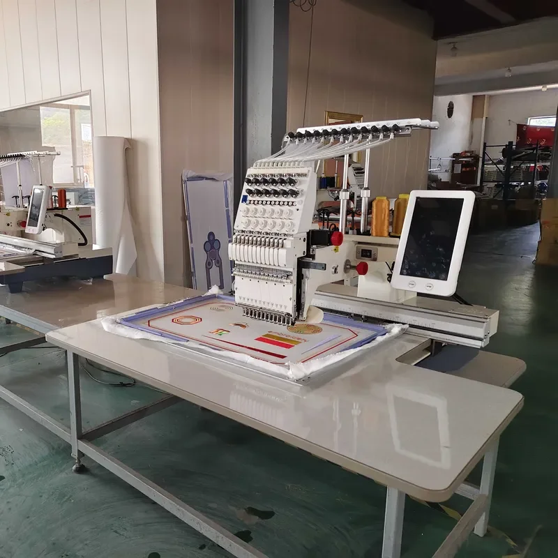 New 12  s Single Head Cap and Hat Embroidery Machine Computerized with Core Motor Component